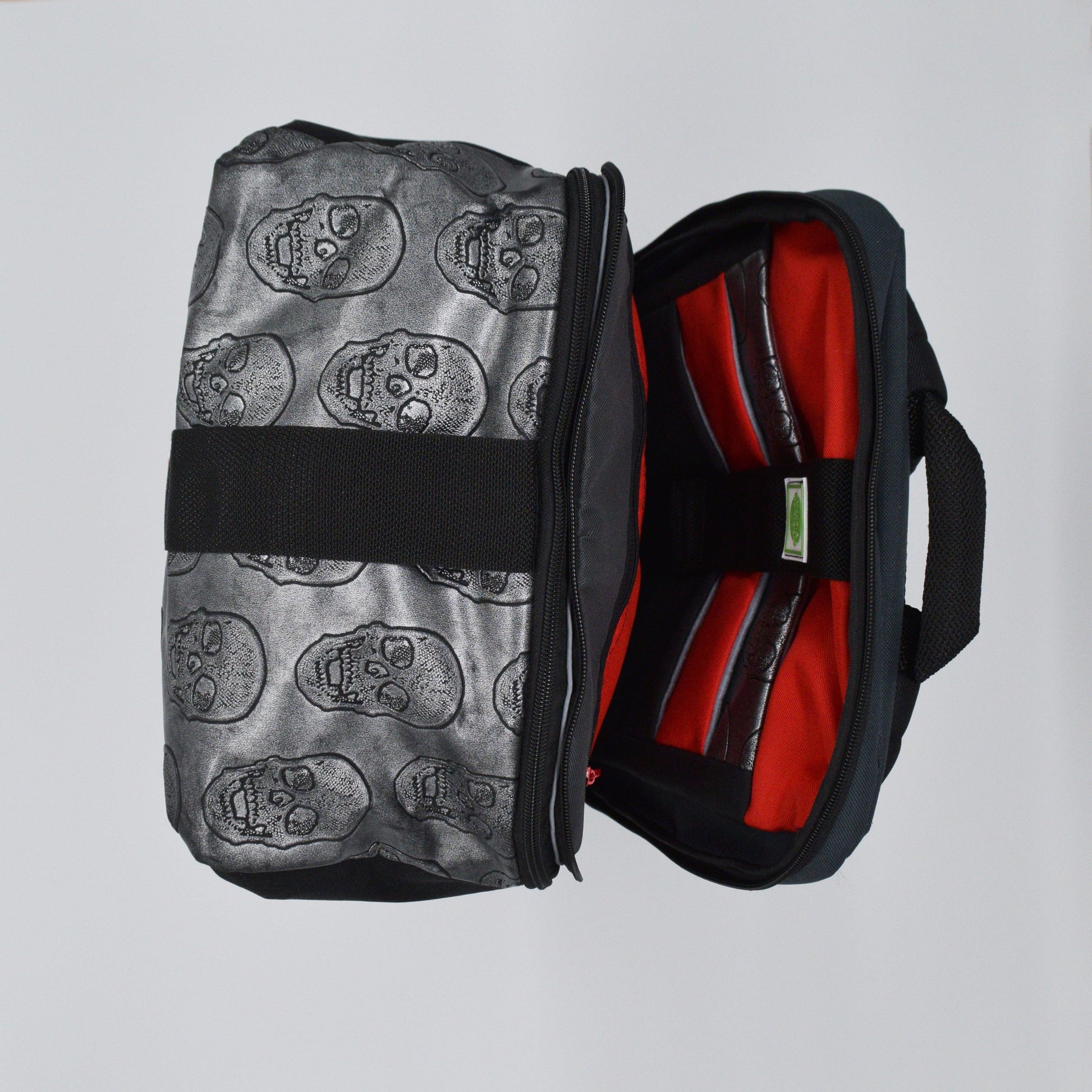 The Brewer backpack - Silver Skulls by Creyones, Backpack