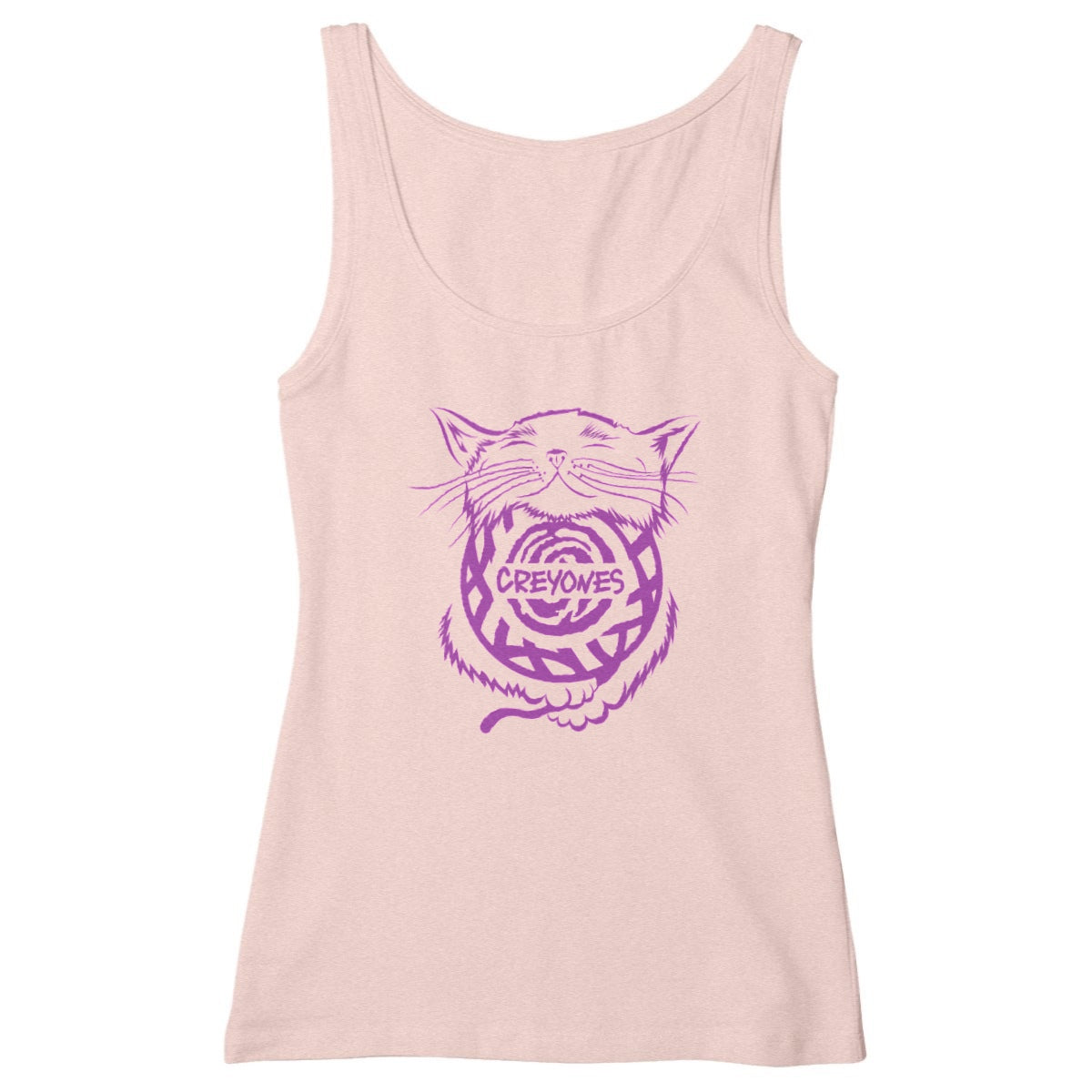 Women's slim fit Tank Top - cat by Creyones, premium